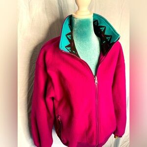 Hunt club: vintage fleece with patterned collar
